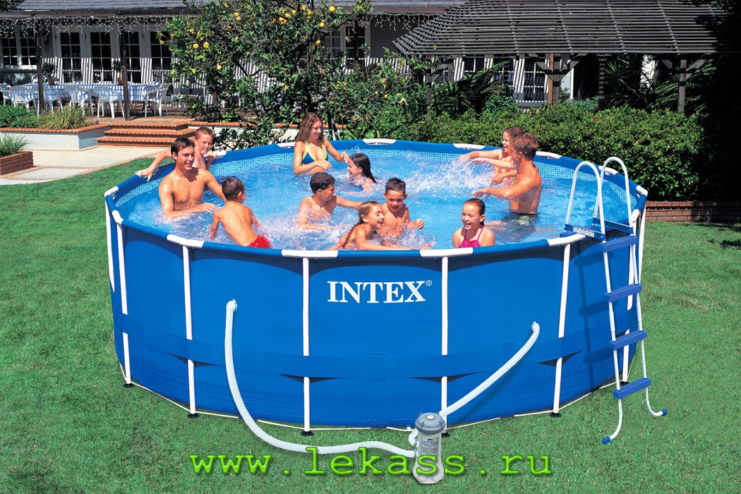 intex 56946 -   457122 Metal Frame Pool Set -  !