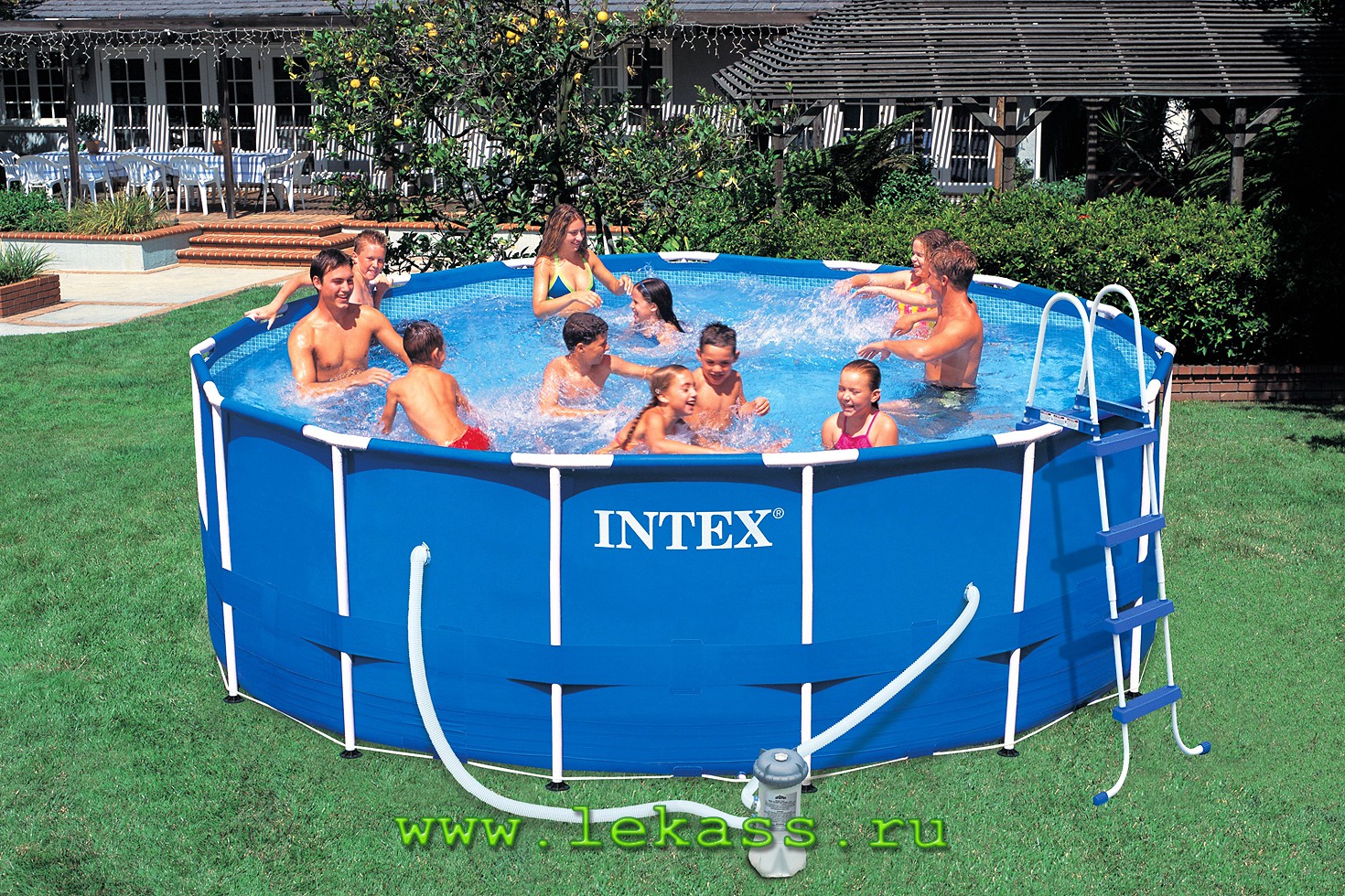 intex 56946 -   457122 Metal Frame Pool Set -  !